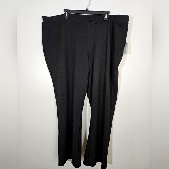 DG2 NWT 3XPetite black pull on bootcut pant workwear office - Picture 2 of 12